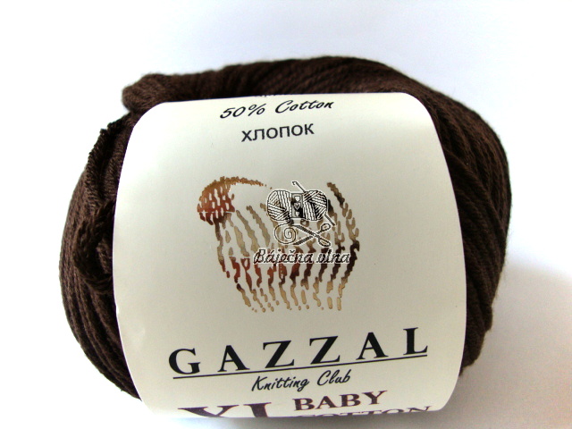 Baby Cotton XL - 3424 tmavo hnedá