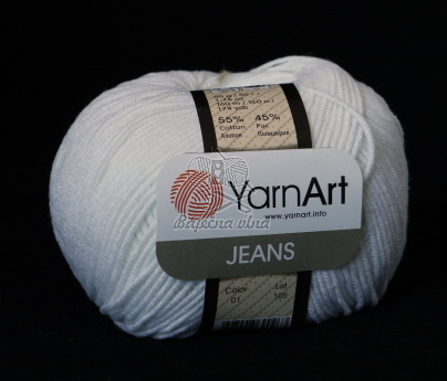 Jeans - 01 biela